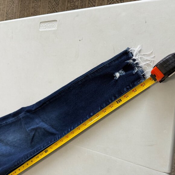 KanCan High Rise Ankle Skinny Button Fly Stretch Denim Blue Jeans Womens size 30 - Picture 11 of 12